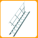 Escalier stationnaire sans palier 20° ou 60°